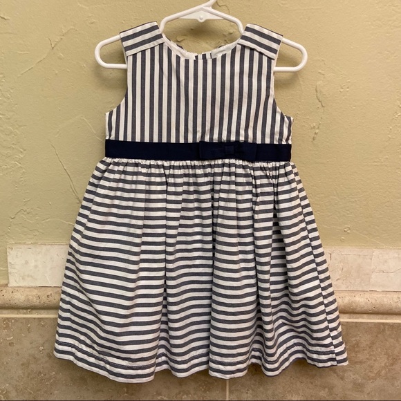 Carter's Other - Carters blue white stripe dress size 24mo